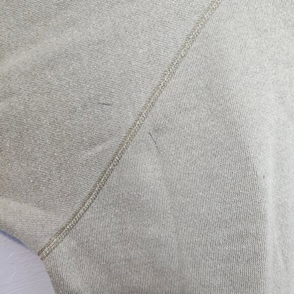 Vintage Boho Sweater Womens Large Tan 80s Glam Rock Retro Floral Cottage Casual - Picture 4 of 9